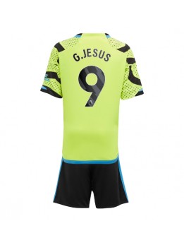 Otroški Nogometna dresi replika Arsenal Gabriel Jesus #9 Gostujoči 2023-24 Kratek rokav (+ hlače)